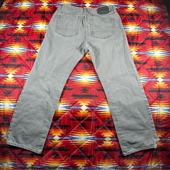 Active Churchill Regular Fit‎ Straight Leg Men's Jeans 34x28 Y2K Skate Shop Gray - Picture 10 of 10